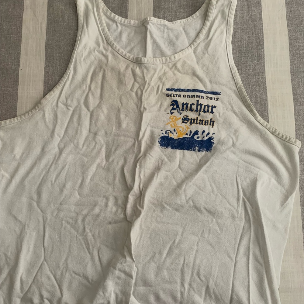 Delta Gamma DG Sorority Tank Top Shirt Anchor Splash